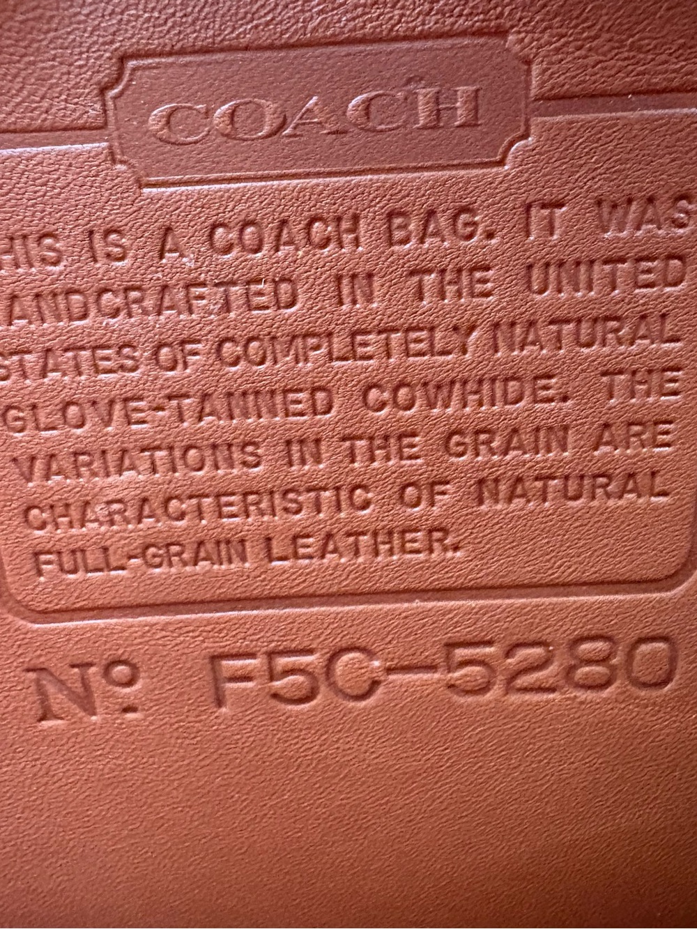 Coach Vintage Leather Emerson Laptop Bag with Brass Hardware - Picture 14 of 14